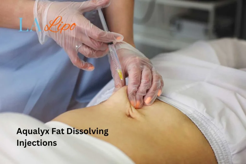 woman having fat dissolving injections Kings Langley in the stomach