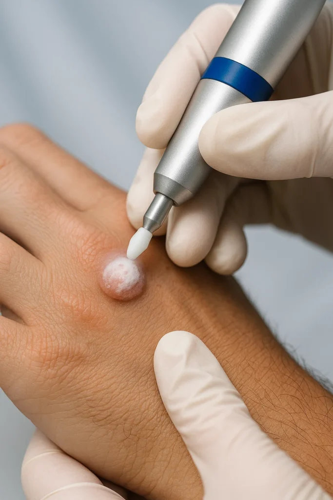 example of wart removal Kings Langley using cryopen