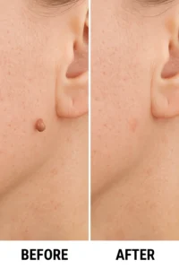 Skin tags removal Kings Langley before and after