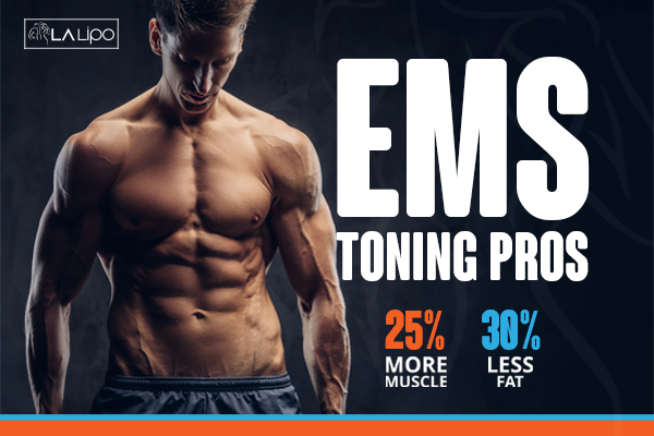 Image of man with sculpted stomach showing the fat loss and muscle gain of LA-EMS Body Sculpting Treatment Kings Langley