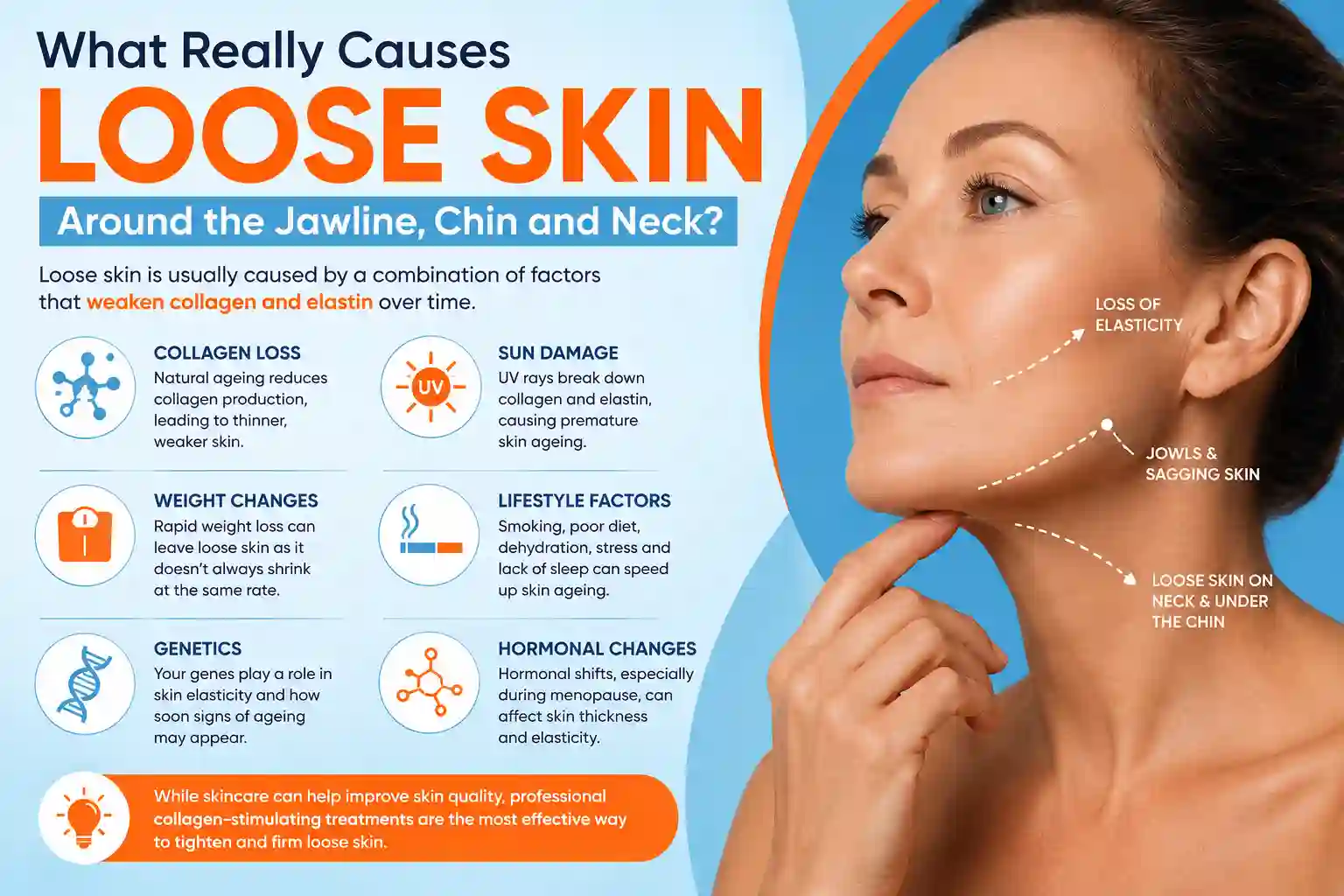 What Really Causes Loose Skin Around the Jawline, Chin and Neck Kings Langley?